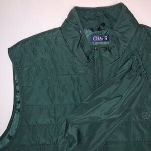 Chaps EUC lLghtweight XXL Green Puffer Vest Easy Travel Bag Warm Zipper Pull